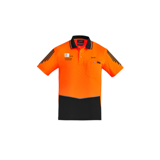 Men's Hi Vis Flux Short Sleeve Polo