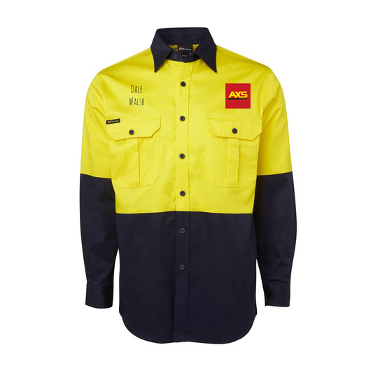 Hi Vis L/S 190g Work Shirt