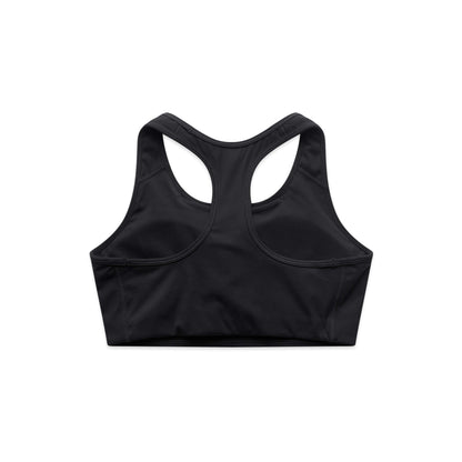 Custom business logo Women's Active Top Bra from AS Colour available at Workwear Ink