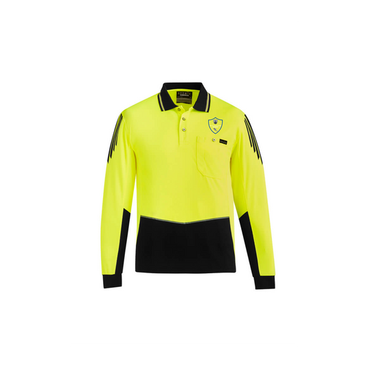 Men's Hi Vis Flux Long Sleeve Polo