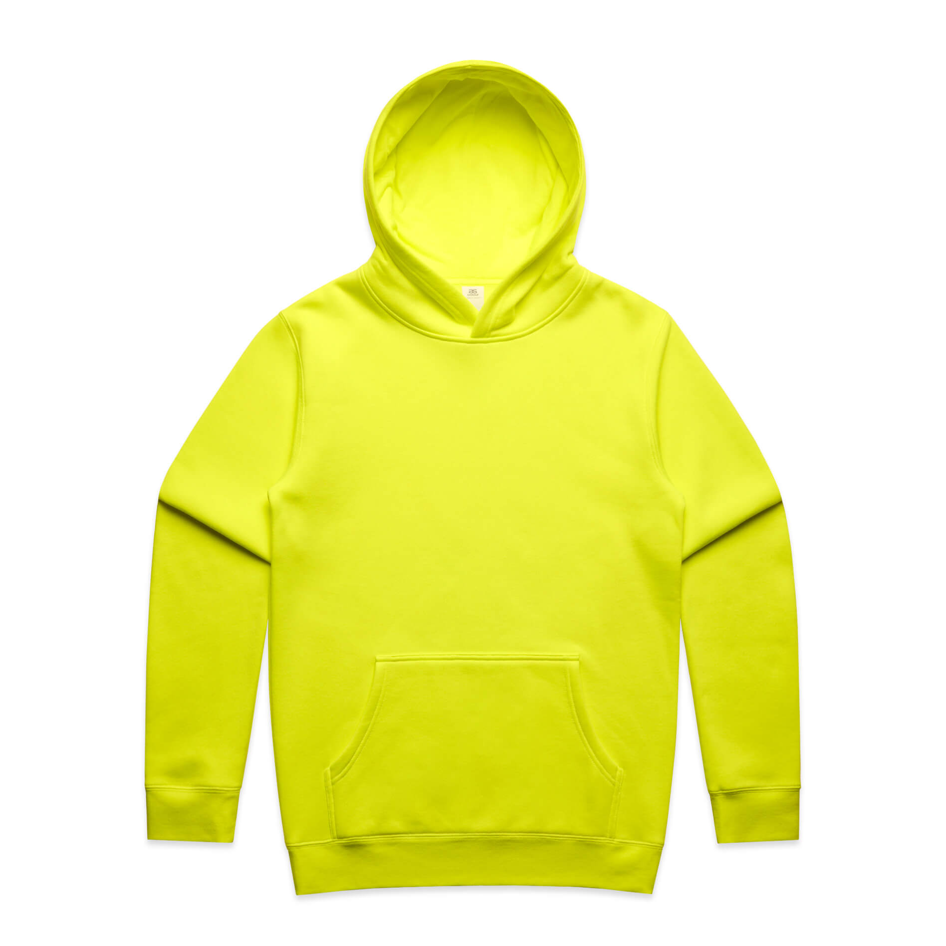 Custom business logo Men's Stencil Hi Vis Safety Hoodie from AS Colour available at Workwear Ink