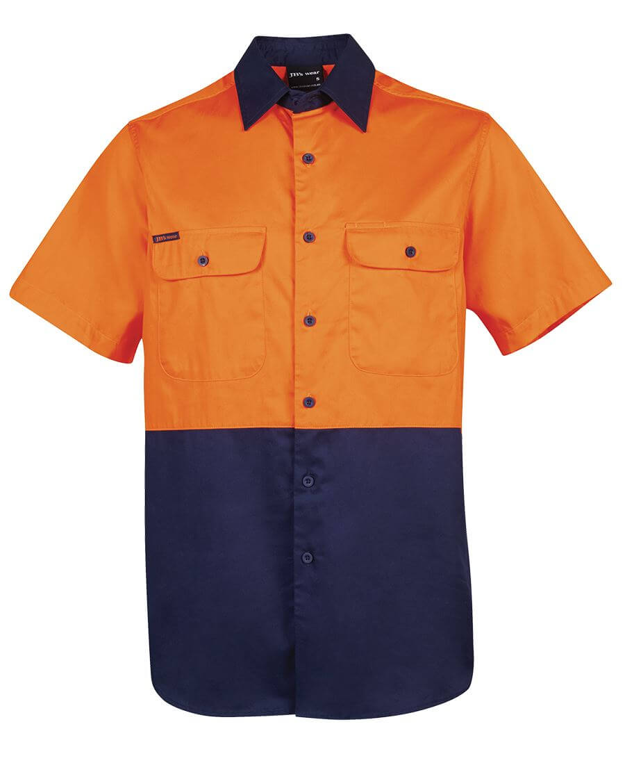 Custom business logo Hi Vis S/S 150g Work Shirt from JB's available at Workwear Ink