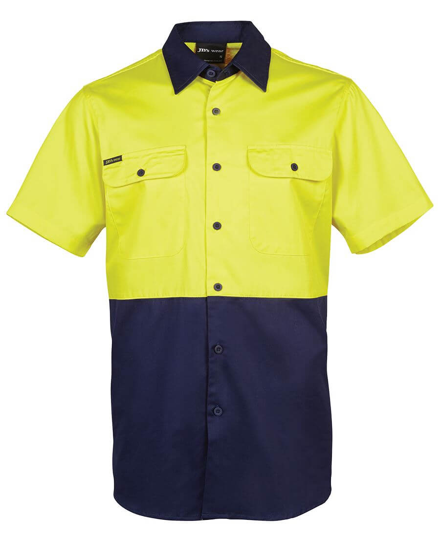 Custom business logo Hi Vis S/S 150g Work Shirt from JB's available at Workwear Ink