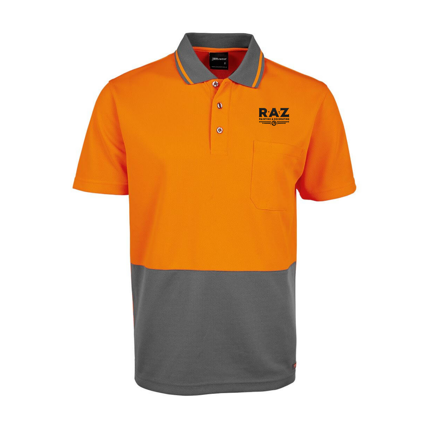 Hi Vis Non Cuff Traditional Polo S/S