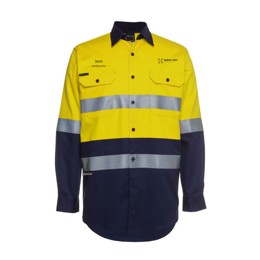 Hi Vis L/S D&N 190g Work Shirt