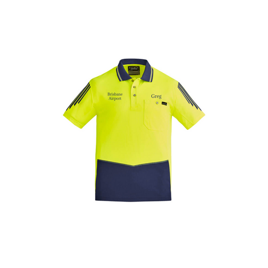 Men's Hi Vis Flux Short Sleeve Polo