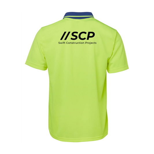 Hi Vis Non Cuff Traditional Polo S/S