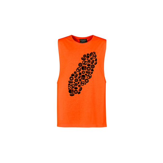 Mens Hi Vis Sleeveless Tee