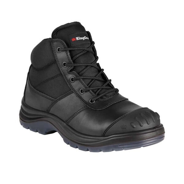 Custom business logo TRADIE ZIP/LACE STEEL CAP SAFETY WORK BOOTS from King Gee available at Workwear Ink