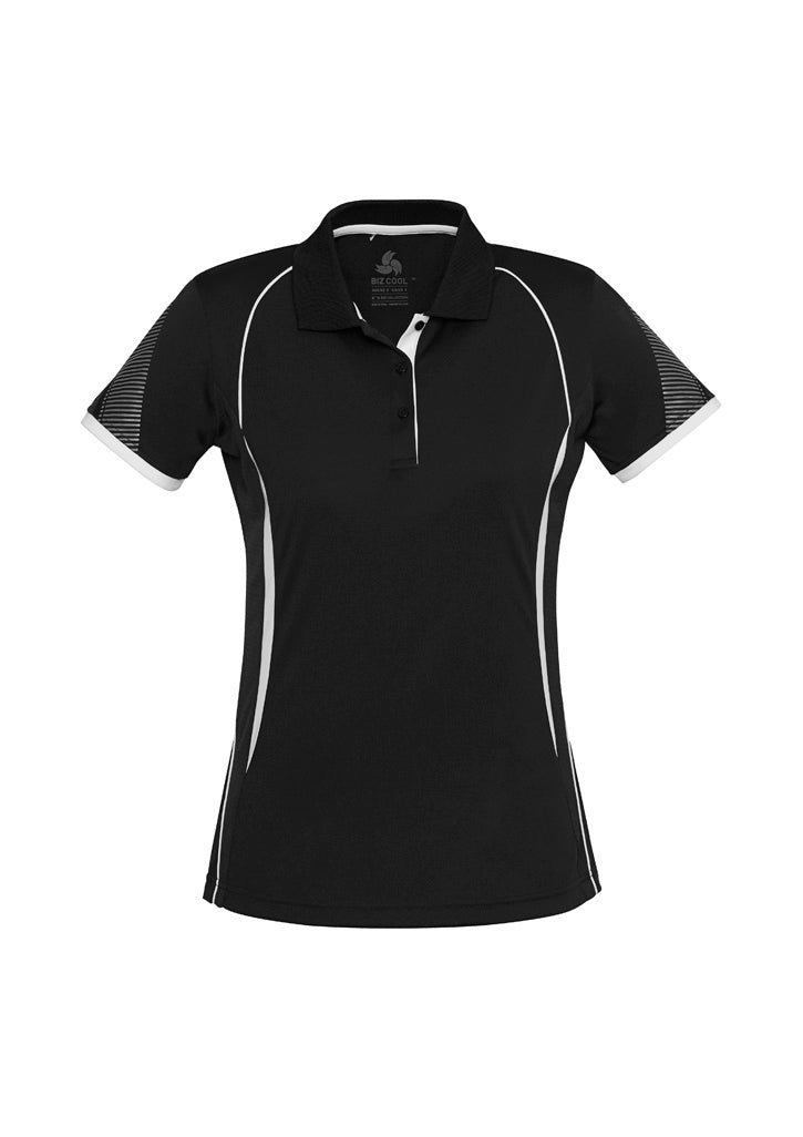 Custom business logo Women's Razor Polo from Biz Collection available at Workwear Ink