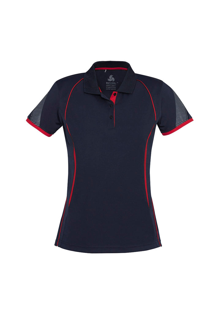 Custom business logo Women's Razor Polo from Biz Collection available at Workwear Ink