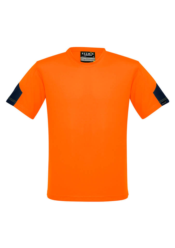 Custom business logo Mens Hi Vis Squad Tee from Syzmik Workwear available at Workwear Ink