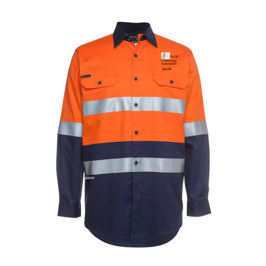 Hi Vis L/S D&N 190g Work Shirt