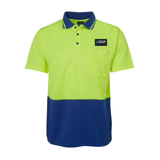 Hi Vis Non Cuff Traditional Polo S/S