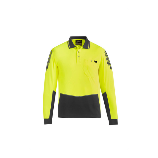 Men's Hi Vis Flux Long Sleeve Polo