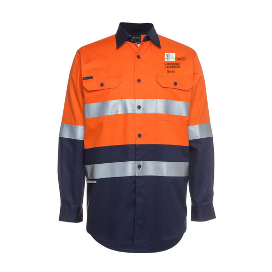 Hi Vis L/S D&N 190g Work Shirt