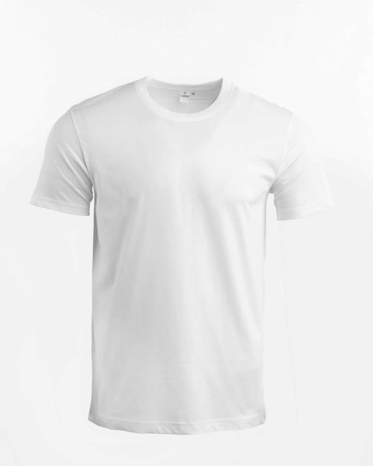 Custom business logo Men's Basic Round Neck Tee from Lavos available at Workwear Ink