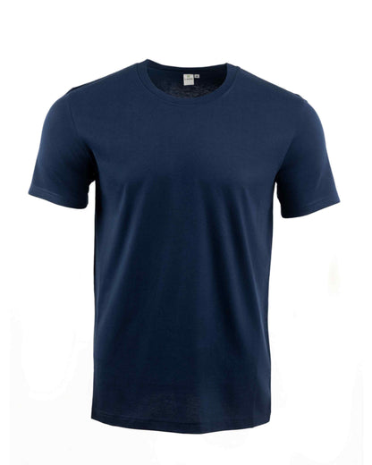 Custom business logo Men's Basic Round Neck Tee from Lavos available at Workwear Ink