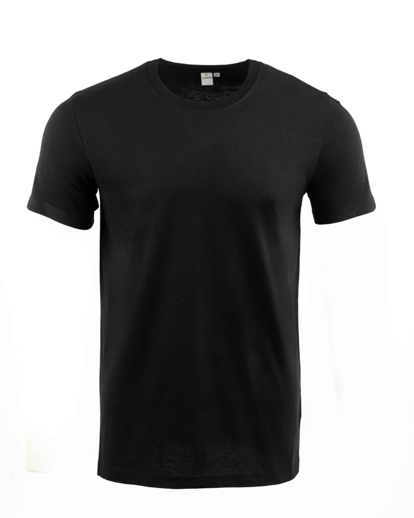 Custom business logo Men's Basic Round Neck Tee from Lavos available at Workwear Ink